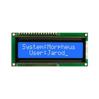 16x2 Lcd White on Blue
