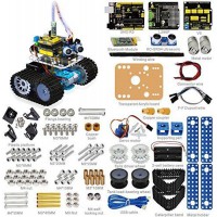 Keyestudio Bluetooth Mini Tank Robot Smart Car Kit Aluminum Frame for Arduino